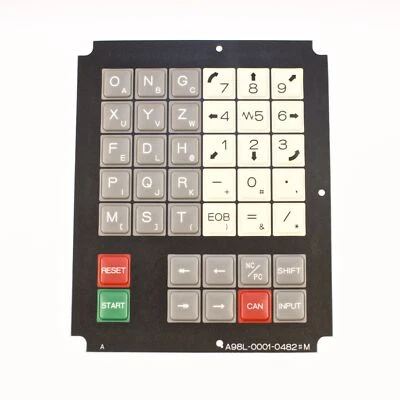 Teclado de lámina de teclado de membrana FANUC para control 10M P/N: A98L-0001-0482#M Foto 1 de 2