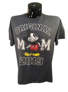 Disney Mickey Mouse Original 2019 T Shirt Size Large Gray - Picture 1 of 12