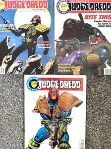 COMPLETE JUDGE DREDD. NUMBER'S 3. 30 & 33. (3 ISSUE 1992-1994 FLEETWAY LOT). - Picture 1 of 16