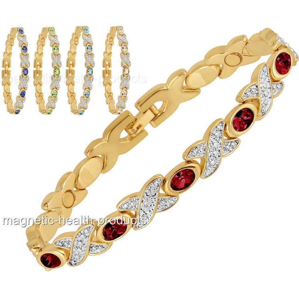 LADIES MAGNETIC HEALTH BRACELET CARPAL TUNNEL BANGLE ARTHRITIS PAIN RELIEF