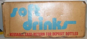 Canada Dry Soft Drink Cardboard Soda Case 1983 USED - Picture 1 of 7