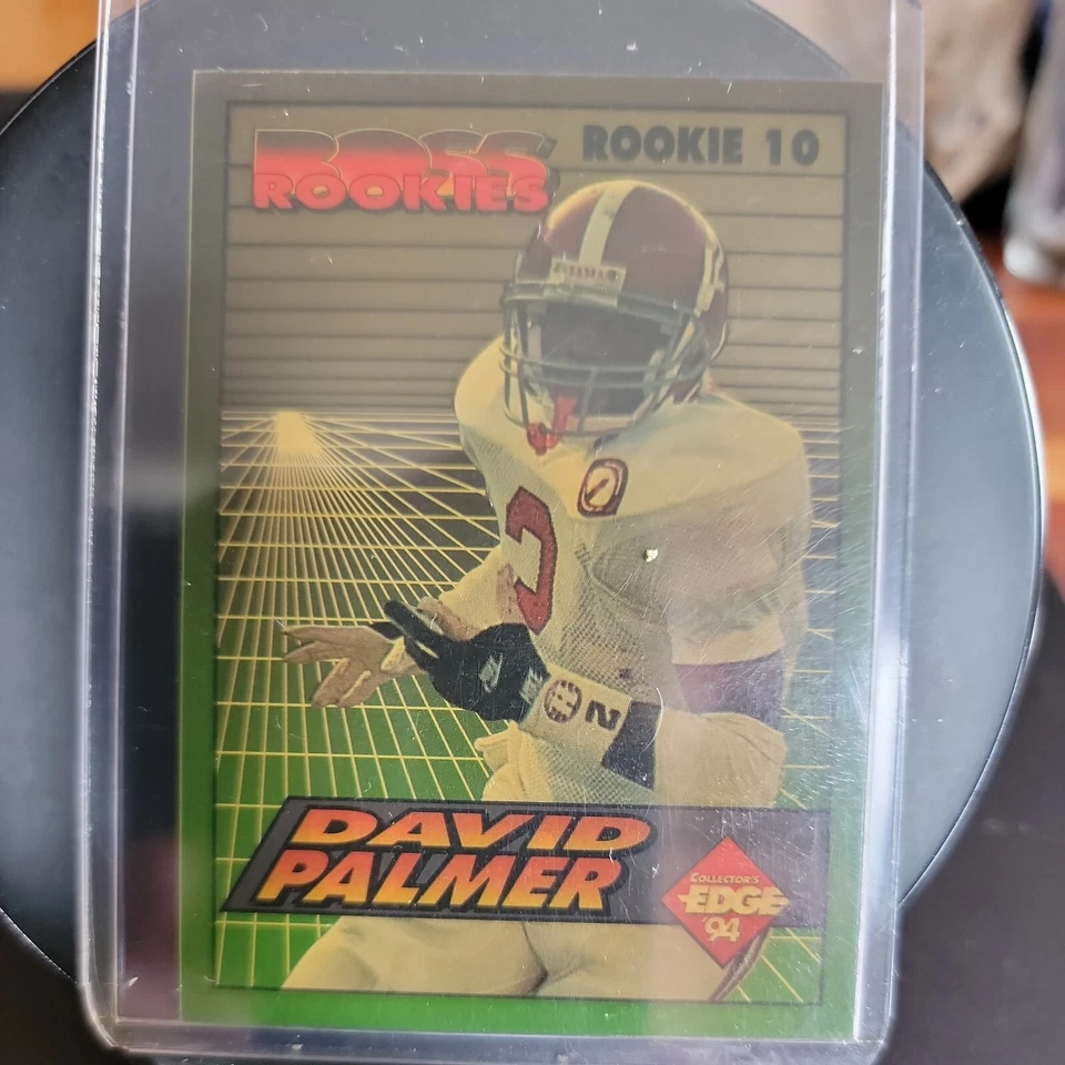 1994 Collector's Edge Football Boss Rookies David Palmer RC #10 Vikings - Image 1 of 2