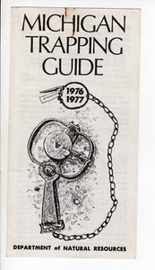 Michigan DNR 1976 Beaver & Otter Trapping Guide Digest - Michigan-Ciervo-Parche - Imagen 1 de 2