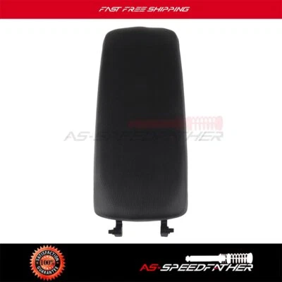 For Audi A4 S4 A6 B7 02-2008 Leather Armrest Center Console Lid Cover Black - Изображение 1 из 4