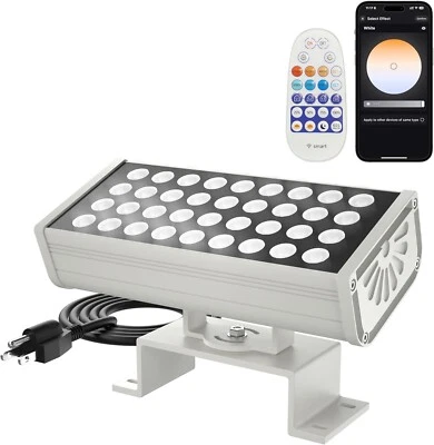 Wall Washer Light Smart LED Landscape Spotlights 6CCT Adjustable Color Temp Dimm - Image 1 of 4