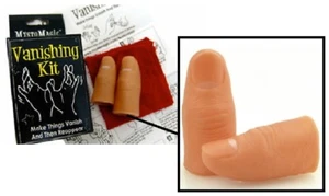 MAGIC VANISHING THUMB TIP KIT (2 TIPS +1 HANKERCHIEF) - Picture 1 of 1