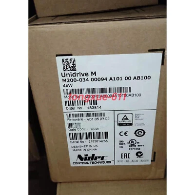 1PC NEW Emerson Nidec Inverter M200-03400094A10100AB100 Via FedEx or DHL - Image 1 of 4