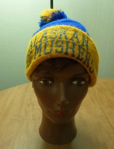 ALASKAN DOG MUSHERS Strickmütze Stickerei Hi-Bulk Skimütze Winter Skullcap mit Bommel - Bild 1 von 2