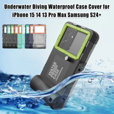 50ft/15m Waterproof Diving Underwater Case for iPhone 14/13/12 Samsung S22/S21 - Image 1 of 4