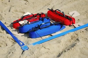 SIATKÓWKA PLAŻOWA LINIE MARKERÓW BOISK 16x8 18x9M Producent Badminton  - Zdjęcie 1 z 9