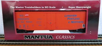 MANTUA 755237 HO Scale 50' Plug Door Boxcar "Longview Portland & Northern"  w/KD - Image 1 of 4