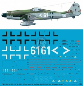 Peddinghaus 1/24 Fw 190 D-11 WNr.220014 Markierungen Otto Leisner VFS des G.d.J 4034 - Bild 1 von 1