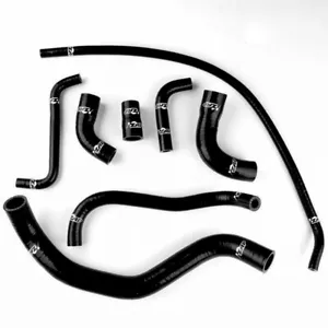 Tubo de manguera de refrigerante de radiador de silicona negro para Yamaha YZF R1 1998 1999 2000 2001 - Imagen 1 de 8