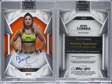 2020 Topps UFC Striking Signatures Orange /50 Bethe Correia #STS-BC Auto