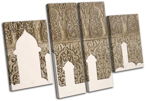 Muslim Temple Pattern Architecture MULTI CANVAS WALL ART Picture Print - Picture 1 of 1