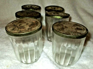 Vintage~Hazel Atlas Canning Jars and Lids~6 Qty - Picture 1 of 12