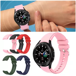 Cinturino Orologio Silicone Morbido Per Samsung Galaxy Watch 6 5 4 40/44mm Classic 42/46mm - Foto 1 di 31