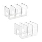 3 Compartment Bag Closet Shelf Divider Book Stand Three Section Bookcase for