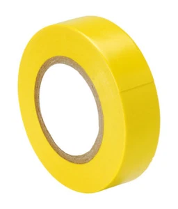1 x amarillo ROLLO DE CINTA AISLANTE DE PVC ELÉCTRICO 18 mm x 20m PROFESIONAL 19 Llama - Imagen 1 de 1