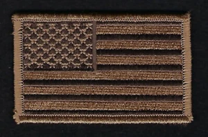 SOMBRERO BORDADO BANDERA DE ESTADOS UNIDOS DESIERTO BRONCEADO PARCHE HIERRO EE. UU. PATRIOTA VETERINARIO MILITAR - Imagen 1 de 1