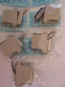 (5 pk) DB25 a RJ12 6x6 Jack D-Sub Adattatore Modulare MASCHIO Cappa Beige RJ6-25B - Foto 1 di 1