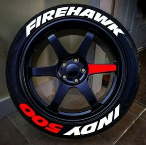 Passend für Firehawk Indy Permanent Reifenaufkleber 16"-22" Reifenbeschriftung Universal 25mm - Bild 1 von 1