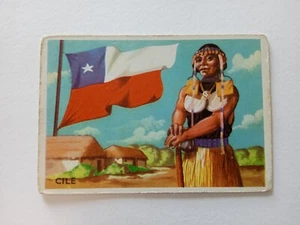 FIGURINA CARTONATA GLI STATI DEL MONDO BANDIERE SIDAM 1960 CILE n 43 OTTIMA - Bild 1 von 2