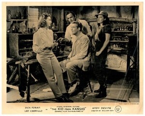 The Kid from Kansas Original Lobby Card Leo Carrillo Ann Doran Marcia Ralston