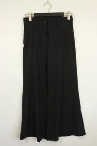 MARITHE FRANCOIS GIRBAUD Black Viscose/Wool A-Line Maxi Skirt SZ D 36 / USA 27 - Picture 1 of 16