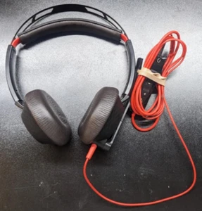 POLY POLYCOM BLACKWIRE 3200 SERIES USB DUAL HEADSET, MIC, VOLUME & MUTE CONTROLS - Picture 1 of 5