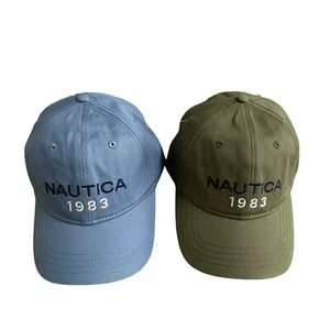 NWT Nautica Men's 1983 Cap Chino Twill Baseball Cap Adjustable One Size 2 Colors - Picture 1 of 15