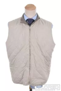 LORO PIANA einfarbige braune Kaschmir Wende Herren Weste - XL - Bild 1 von 5