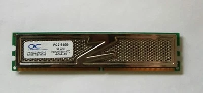  NEW OCZ OCZ2P8001G PC2 6400 1GB DDR2 MEMORY PLATINUM EDITION - Image 1 of 2