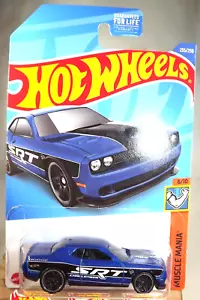 2022 Hot Wheels #235 Muscle Mania 6/10 '15 Dodge Challenger SRT Drk Blue mit PR5SP - Bild 1 von 5