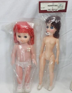 Vintage Nos Craft Puppe 2 Stück Faser Handarbeit Engel Hongkong - Bild 1 von 13