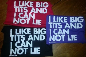 Nueva CAMISETA I LIKE BIG TITS AND I CAN NOT LIE NUEVA CAMISA DPCTED CON LICENCIA - Imagen 1 de 4
