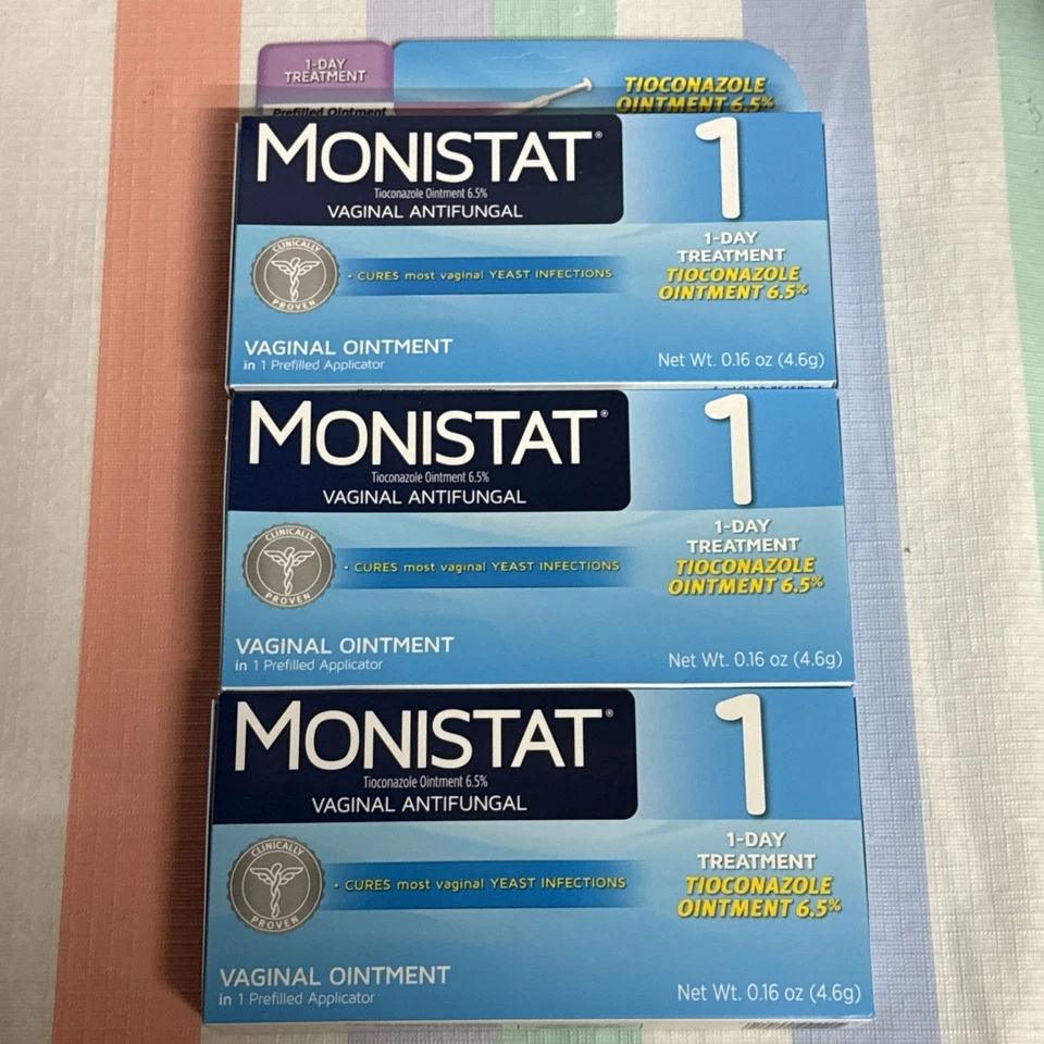 Monistat 1 Day Vaginal Antifungal Treatment Prefilled Applicator Yeast Infection
