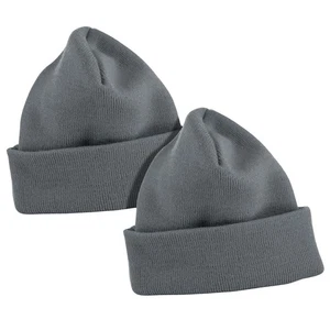 2er Pack dicke Wintermütze Herren Damen dehnbar Thermo Strick Premium Bündchen Mütze - Bild 1 von 15