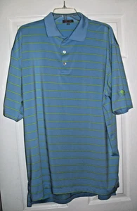 Peter Millar Summer Comfort Men’s Polo Golf Shirt Blue Colonial Golf Club XL - Picture 1 of 4