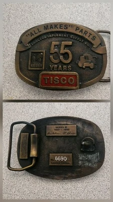 TISCO 55 Años Tractor Implement Supply Co Edición Limitada Hebilla de Cinturón  Foto 1 de 4