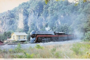 Norfolk Western 611 Roanoke 87 Eggleston Steam Passenger Train Vtg Mag Cutout - Picture 1 of 1