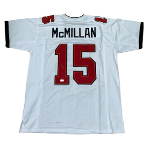 Jalen McMillan Signed White #15 Jersey BAS Tampa Bay Buccaneers Bucs Rookie Rec - Picture 1 of 3