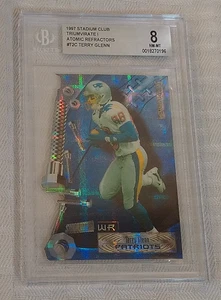 1997 Stadium Club Triumvirate Atomic Refractor TERRY GLENN Graded BGS 8 NFL Cut - Picture 1 of 1