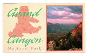 Grand Canyon Nationalpark Postkarte Vintage South Rim Sonnenuntergang Design verschickt 1991 - Bild 1 von 2