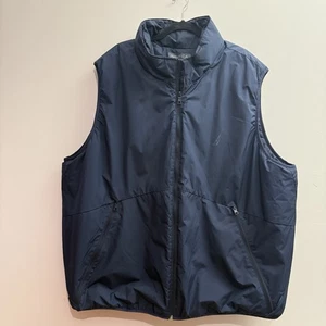 Nautica gefütterte Herrenweste 3XLT NavTech marineblau Reißverschluss - Bild 1 von 9