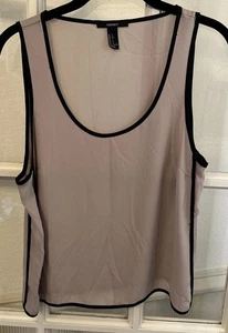 Nude Tank Blouse Crop Top Women's Small Forever 21 - Picture 1 of 9