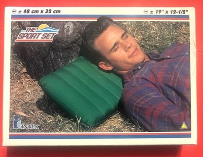 Vintage The Sport Set Inflatable Camping Pillow New in Box - Image 1 of 3