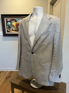 Spier and Mackay Linen/Silk Light Blue Sportcoat 40R - Picture 1 of 3