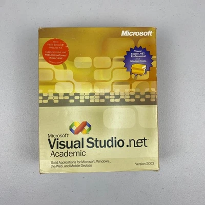 Microsoft Visual Studio.net versión académica 2003  Foto 1 de 4