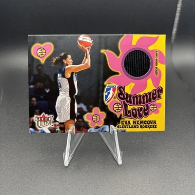 2002 Fleer Ultra WNBA - Summer of Love Eva Nemcova #8 SL Game-Worn - Image 1 of 2